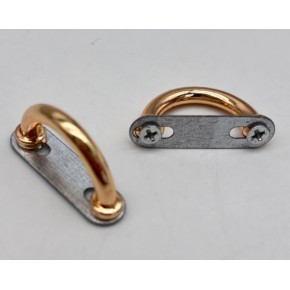 Çanta Aksesuar Çift Köprü Aparatı Light Gold Renk  Oval Model