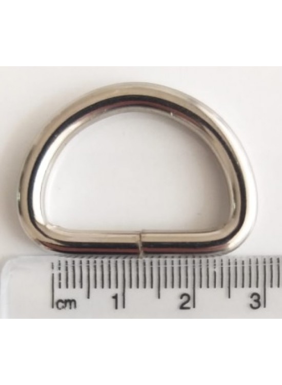 Çanta Aksesuar D Halka 2.5 Cm Gümüş