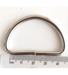Çanta Aksesuar D Halka 4 Cm Gümüş