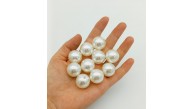 Çanta Aksesuar Delikli İnci 22 mm 10 Adet