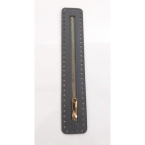Çanta Aksesuar Derili Fermuar Yeni Model Gri 30 Cm Light Gold