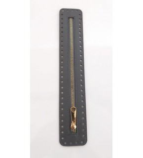 Çanta Aksesuar Derili Fermuar Yeni Model Gri 30 Cm Light Gold
