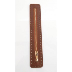 Çanta Aksesuar Derili Fermuar Yeni Model Taba 30 Cm Light Gold