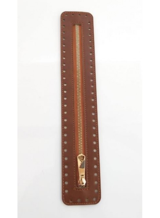 Çanta Aksesuar Derili Fermuar Yeni Model Taba 30 Cm Light Gold