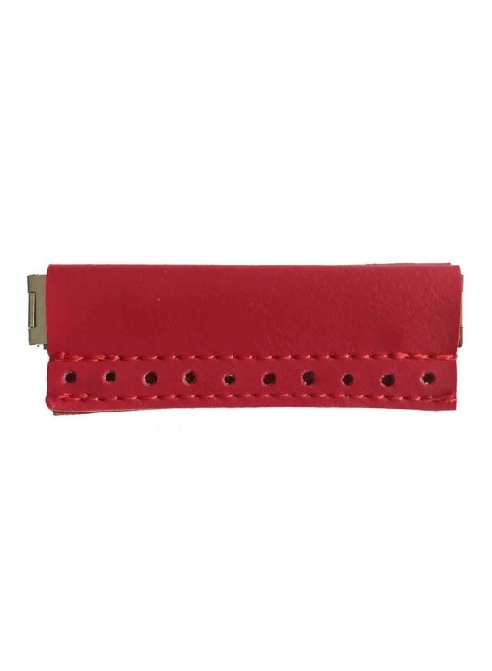 Çanta Aksesuar Derili Mini Metal Çanta Ağzı Kırmızı 9X3 Cm