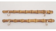 Çanta Aksesuar Düz Gerçek Bambu Çanta Bursu Light Gold Halkalı