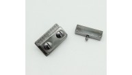 Çanta Aksesuar Füme Vidalı Çanta Kilidi 3.5x2.7cm