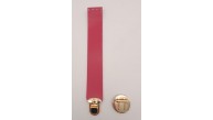 Çanta Aksesuar Fuşya 20x3 Cm Tek Kat Suni Deri Kapak Light Gold Metal