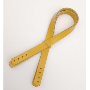 Çanta Aksesuar Gerçek Deri 35x1.2 cm Limon Küfü Renk Çift Çanta Sapı