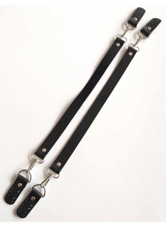Çanta Aksesuar Gerçek Deri 55 Cm Misu Model Çift Sap Siyah Gümüş Metal