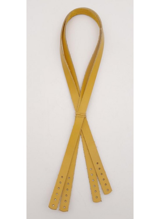 Çanta Aksesuar Gerçek Deri 70x1.2 cm Limon Küfü Renk Çift Çanta Sapı