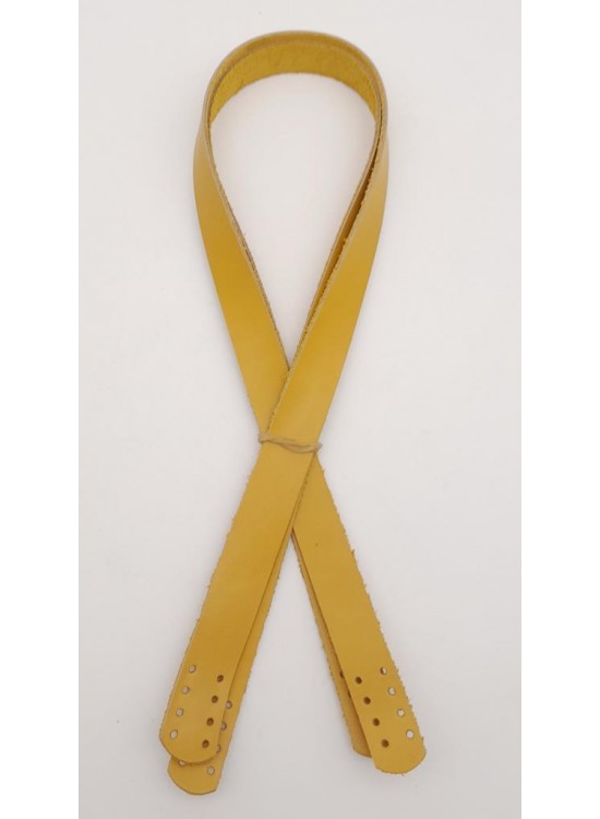 Çanta Aksesuar Gerçek Deri 70x2 cm Limon Küfü Renk Çift Çanta Sapı