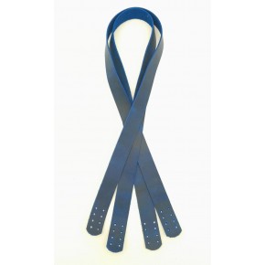 Çanta Aksesuar Gerçek Deri 70x2 cm Saks Mavi Crazy Oil Renk Çift Çanta Sapı