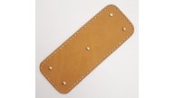 Çanta Aksesuar Gerçek Deri Açık Taba 30x12 cm Dikdörtgen Light Gold Metalli Çanta Tabanı