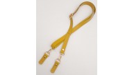 Çanta Aksesuar Gerçek Deri Limon Küfü Renk 2x130 cm Sürgütlü Ayarlanabilir Çanta Sapı Light Gold Metalli