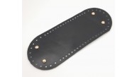 Çanta Aksesuar Gerçek Deri Siyah 30X12 cm Oval Light Gold Metalli Çanta Tabanı