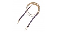 Çanta Aksesuar Gerçek Deri Spagetti Model Mor Renk Light Gold Metal Çanta Sapı