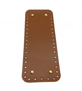 Çanta Aksesuar Gerçek Deri Sütlü Kahve 30X12 cm Dikdörtgen Light Gold Metalli Çanta Tabanı