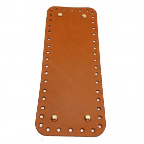 Çanta Aksesuar Gerçek Deri Taba 30X12 cm Dikdörtgen Light Gold Metalli Çanta Tabanı