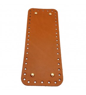Çanta Aksesuar Gerçek Deri Taba 30X12 cm Dikdörtgen Light Gold Metalli Çanta Tabanı