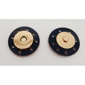 Çanta Aksesuar Gerçek Derili Mıknatıslı Çıtçıt Lacivert Light Gold Metalli