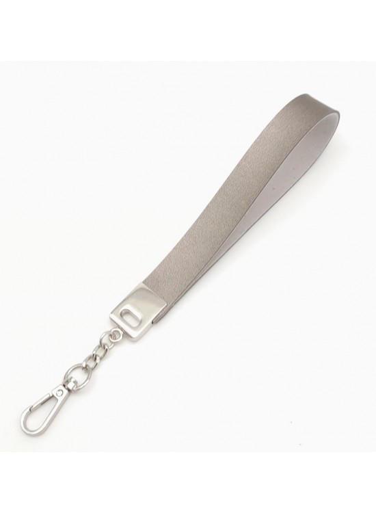 Çanta Aksesuar Gri Tek Kat Suni Deri Zincirli Elcik Gümüş Metal