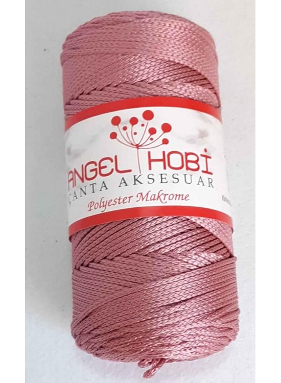Çanta Aksesuar Gül Kurusu Renk Polyester Makrome