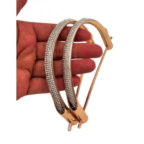 Çanta Aksesuar Gümüş Taşlı  Üveyik Model Metal Çanta Sapı