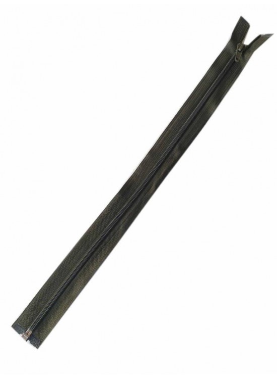 Çanta Aksesuar Haki Renk 40 Cm Plastik Diş Fermuar Fd9