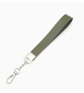 Çanta Aksesuar Haki Tek Kat Suni Deri Zincirli Elcik Gümüş Metal