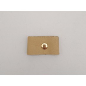 Çanta Aksesuar Ham Doğal Renk Gerçek Deri Büzgülük Light Gold Metalli