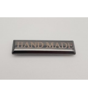Çanta Aksesuar Handmade Yazılı Metal Etiket Plaka Süs Füme Renk