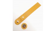 Çanta Aksesuar Hardal Renk 18x3 Cm Tek Kat Suni Deri Kapak Light Gold Metal