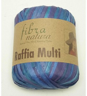 Çanta Aksesuar Himalaya Rafya, Raffia Multi , Mavi Ebruli