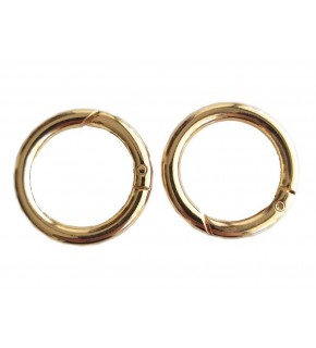 Çanta Aksesuar İkili 2.5 Cm Light Gold Renk Yaylı Halka Örgü Çanta İçin