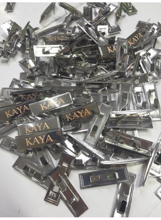 Çanta Aksesuar Kişiye Özel Metal Etiket Plaka Süs 50 Adet