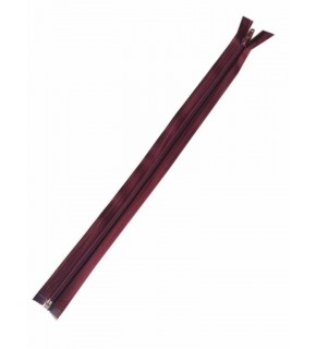 Çanta Aksesuar Koyu Bordo Renk 40 Cm Plastik Diş Fermuar Fd14