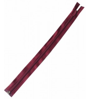 Çanta Aksesuar Koyu Bordo Renk 40 Cm Plastik Diş Fermuar Fd8