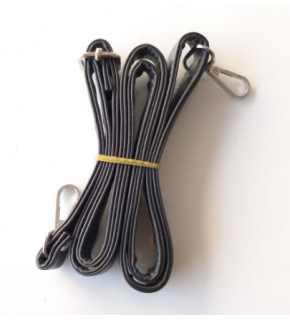 Çanta Aksesuar Koyu Gri 125X2 Cm Çanta Sapı Sürgütlü Gümüş Metal