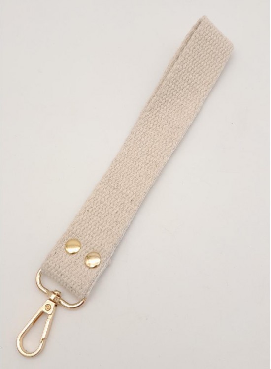 Çanta Aksesuar Krem Pamuklu Kolon Elcik Light Gold Metalli