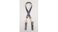 Çanta Aksesuar Lacivert Renk 60x1.5 cm Gerçek Deri Çanta Sapı Light Gold Metalli