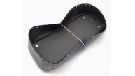 Çanta Aksesuar Lacivert Suni Deri 28x13 cm Yüksek Çanta Tabanı Light Gold Metalli