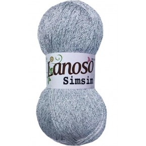 Çanta Aksesuar Lanoso  Simsim  No: 955 ( Gri Gümüş Sim)