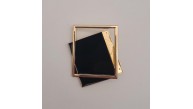 Çanta Aksesuar Light Gold Çerçeve Model Siyah Renk Mıknatıslı Kilit