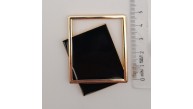 Çanta Aksesuar Light Gold Çerçeve Model Siyah Renk Mıknatıslı Kilit