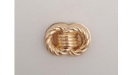 Çanta Aksesuar Light Gold Çift Daire Mıknatıslı Kilit