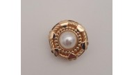 Çanta Aksesuar Light Gold İncili Mıknatıslı Kilit No:86
