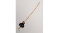 Çanta Aksesuar Light Gold Kitty Sarkaç Süs Siyah Renk