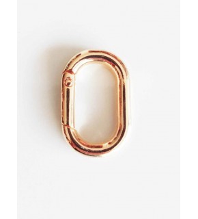 Çanta Aksesuar Light Gold Ovalize Yaylı Halka