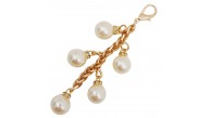 Çanta Aksesuar Light Gold Renk 16 mm İncili Süs